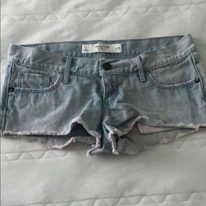 abercrombie jean shorts